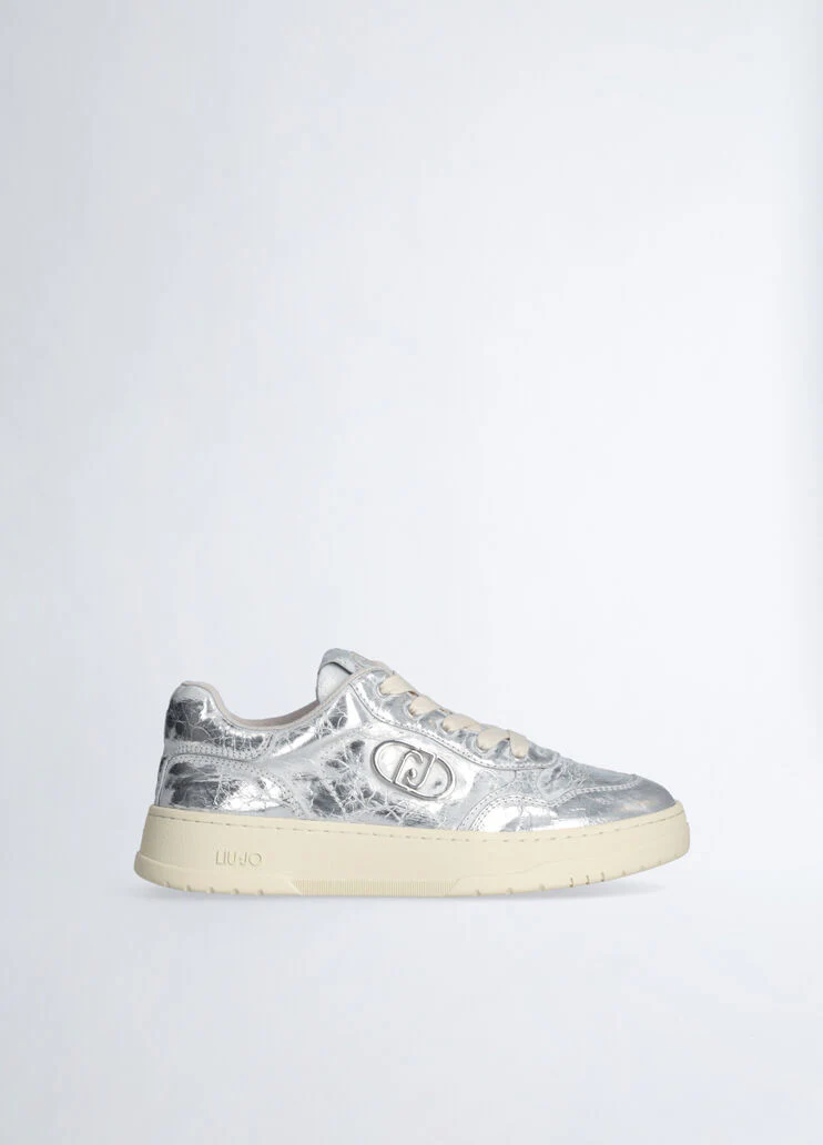Distressed-effect sneakers