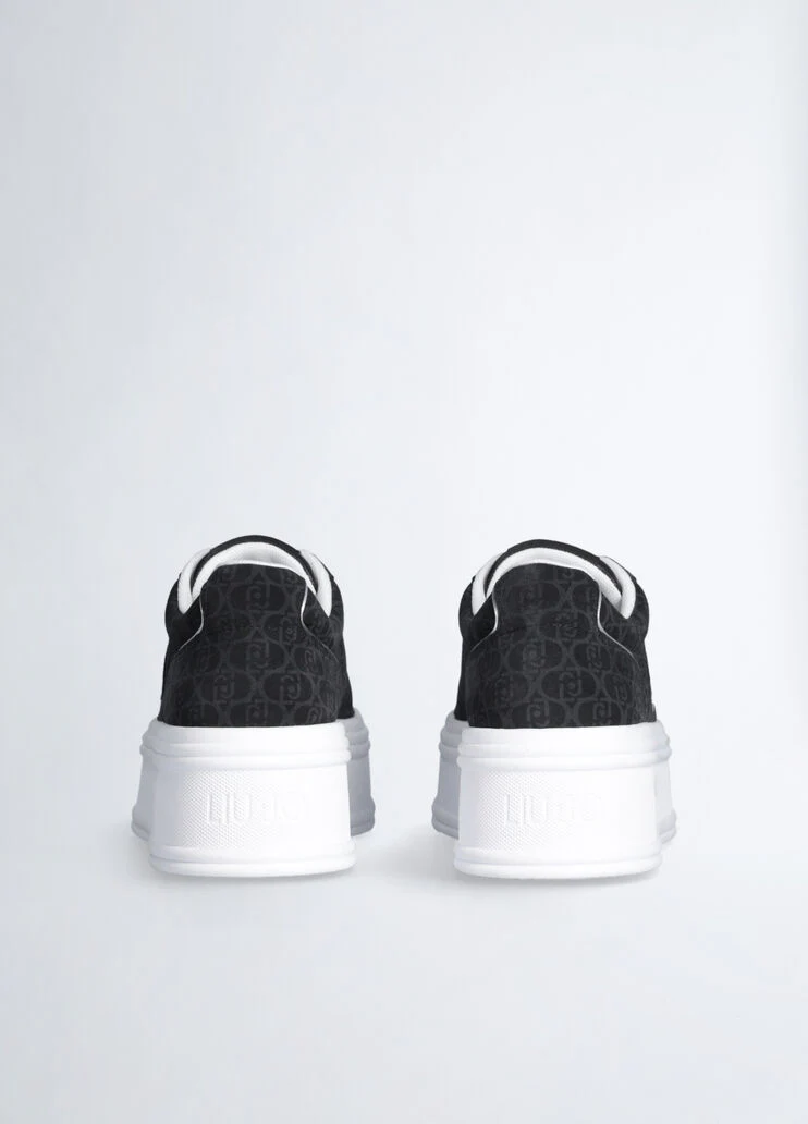 Monogram platform sneakers