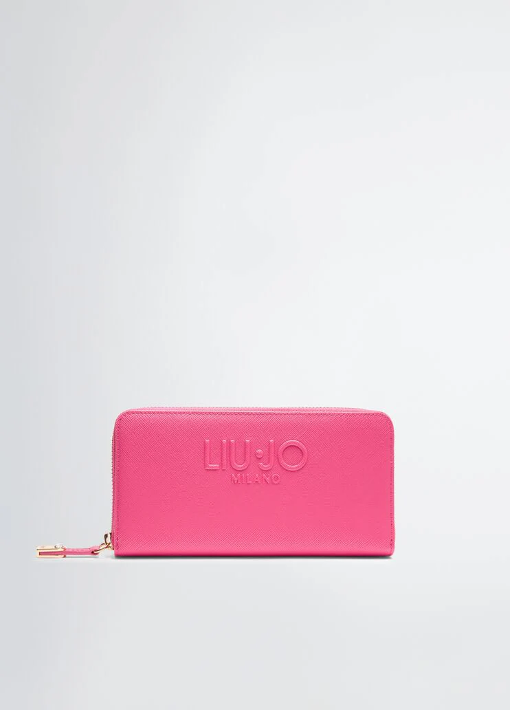 Large zip-around purse