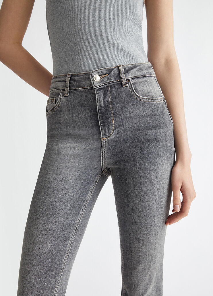 High-rise flared jeans