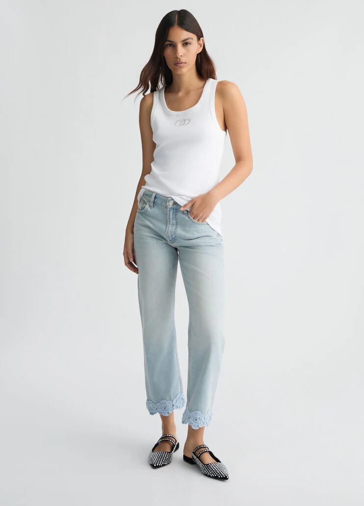 Straight-leg jeans