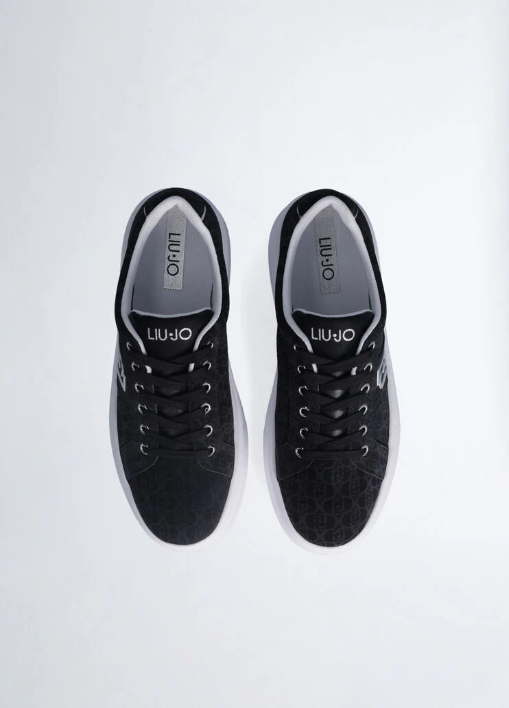 Monogram platform sneakers