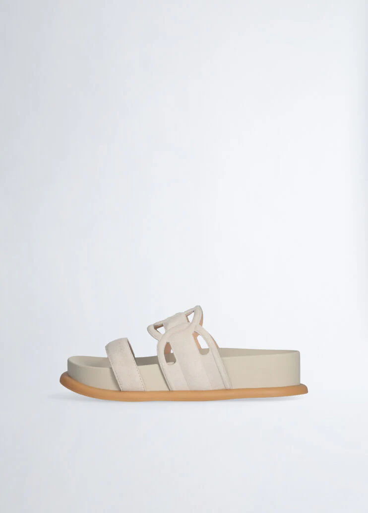 Sandals with maxi logo