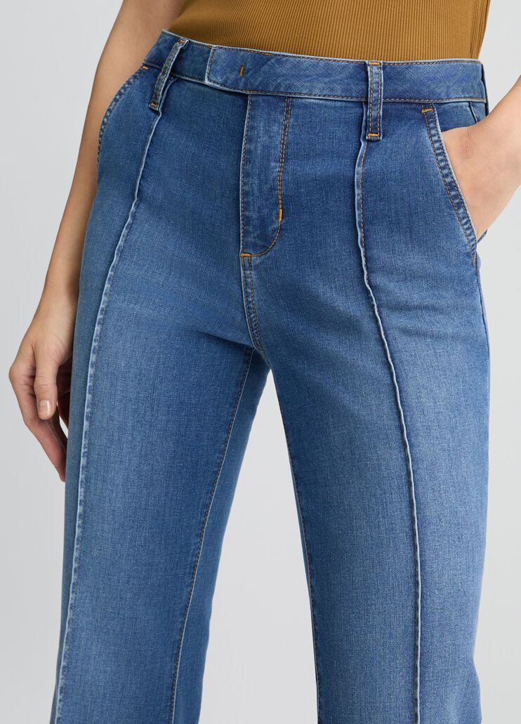 High-rise flared jeans