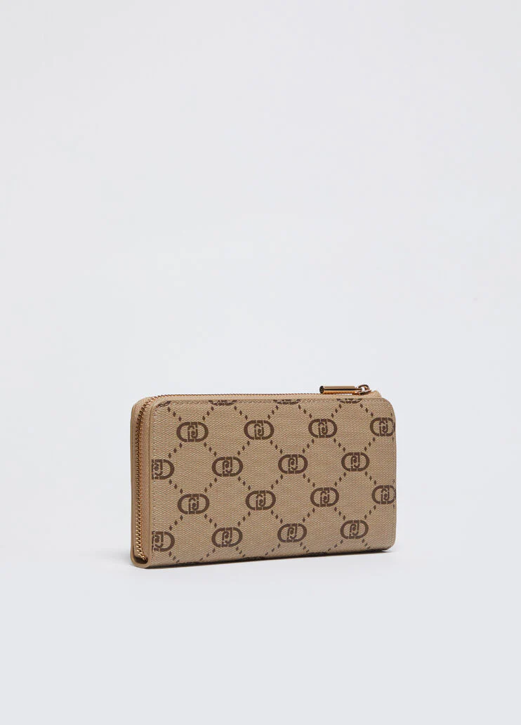 Large zip-around purse