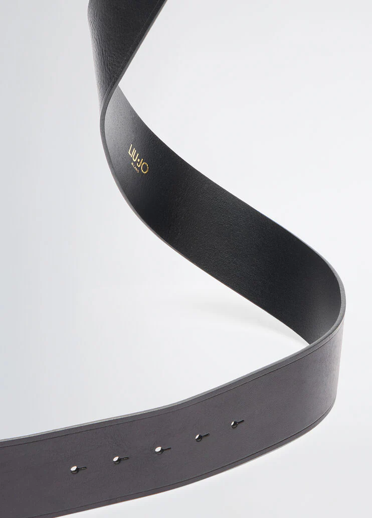 Leather bustier belt