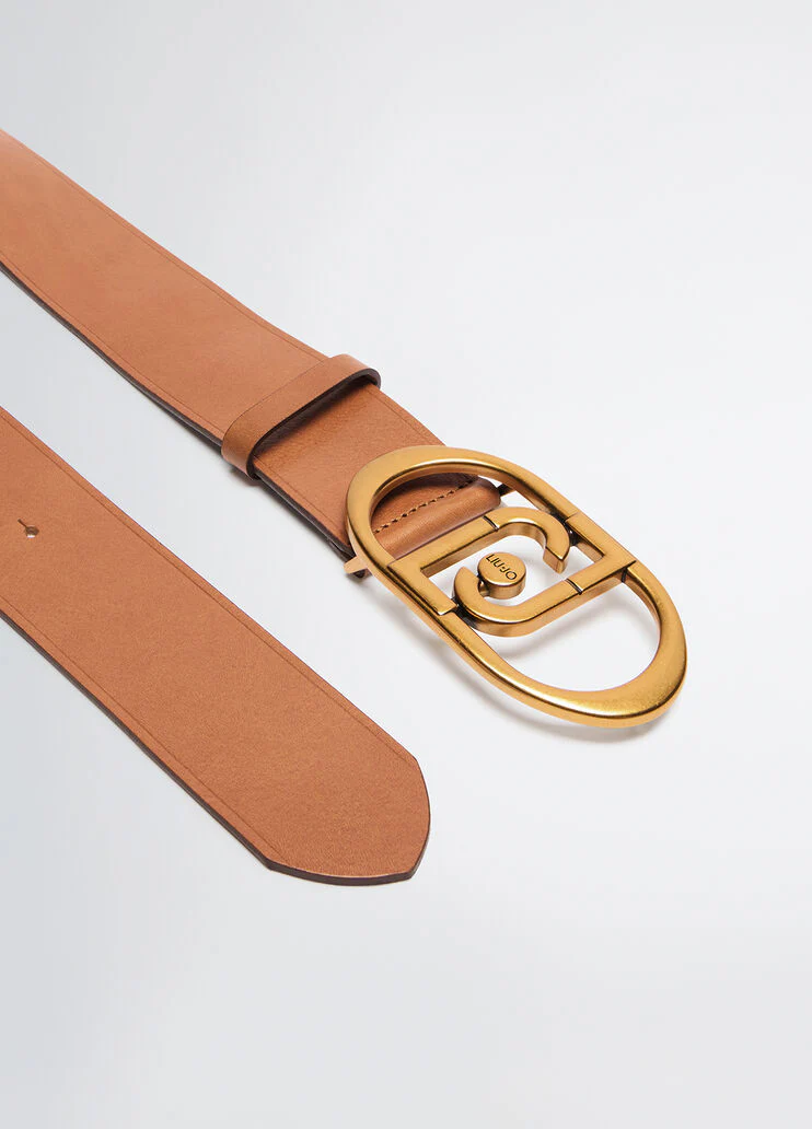 Leather bustier belt