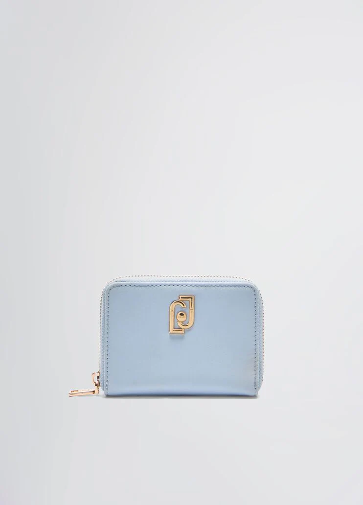 Nylon zip-around purse