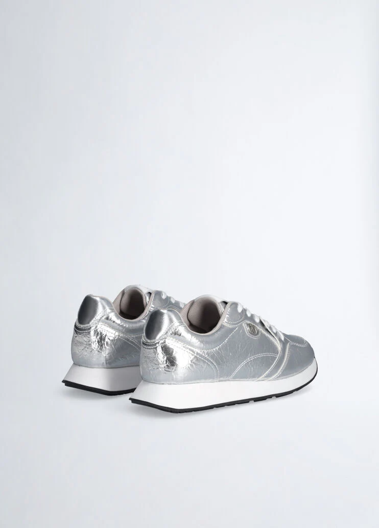 Cracked-effect sneakers