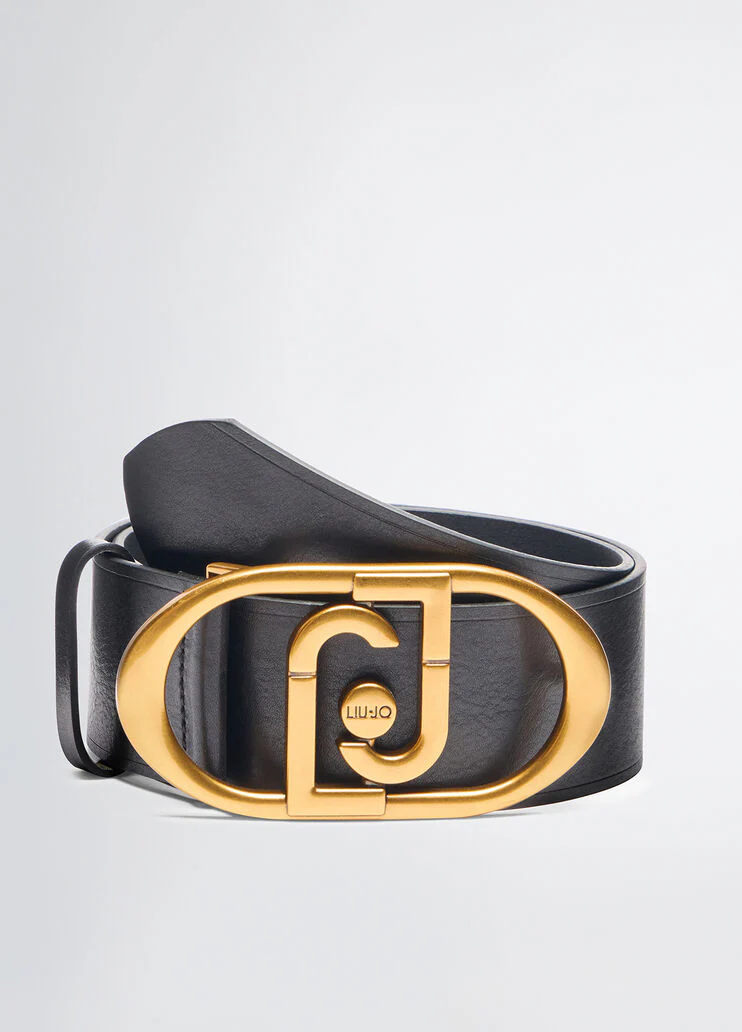 Leather bustier belt