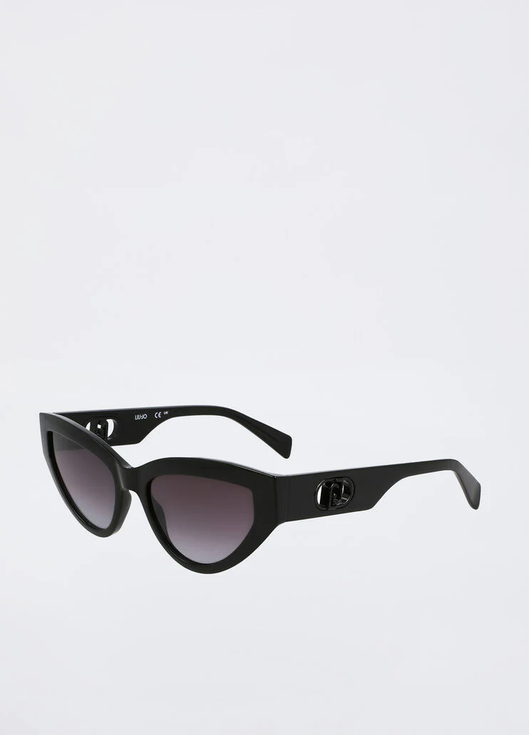 Black cat-eye sunglasses