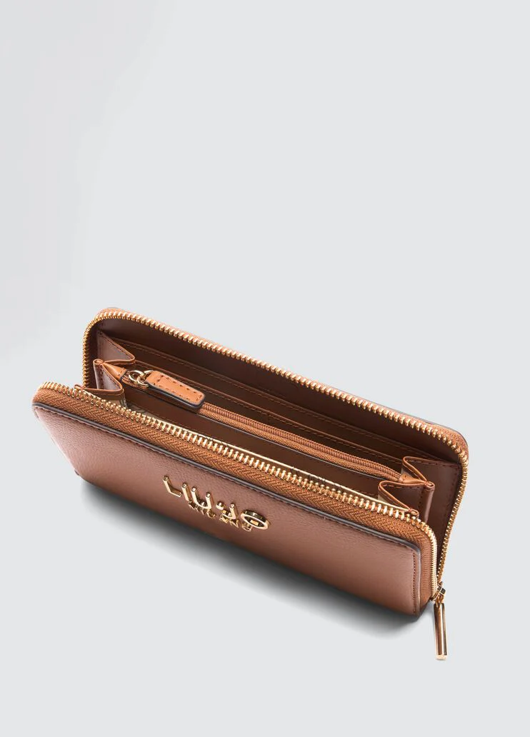 Large zip-around purse