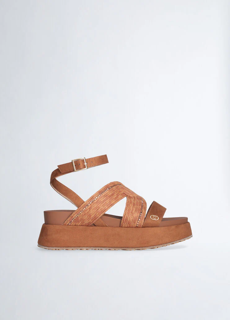 Rope platform sandals