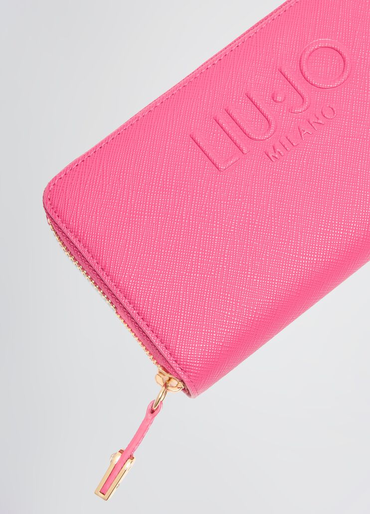 Large zip-around purse