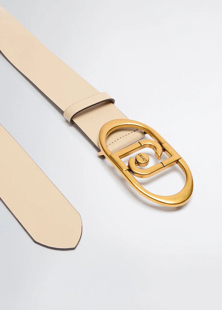 Leather bustier belt