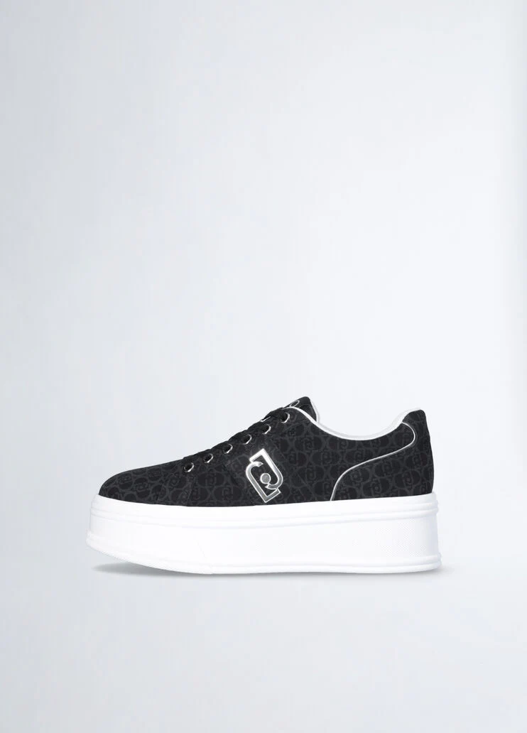 Monogram platform sneakers