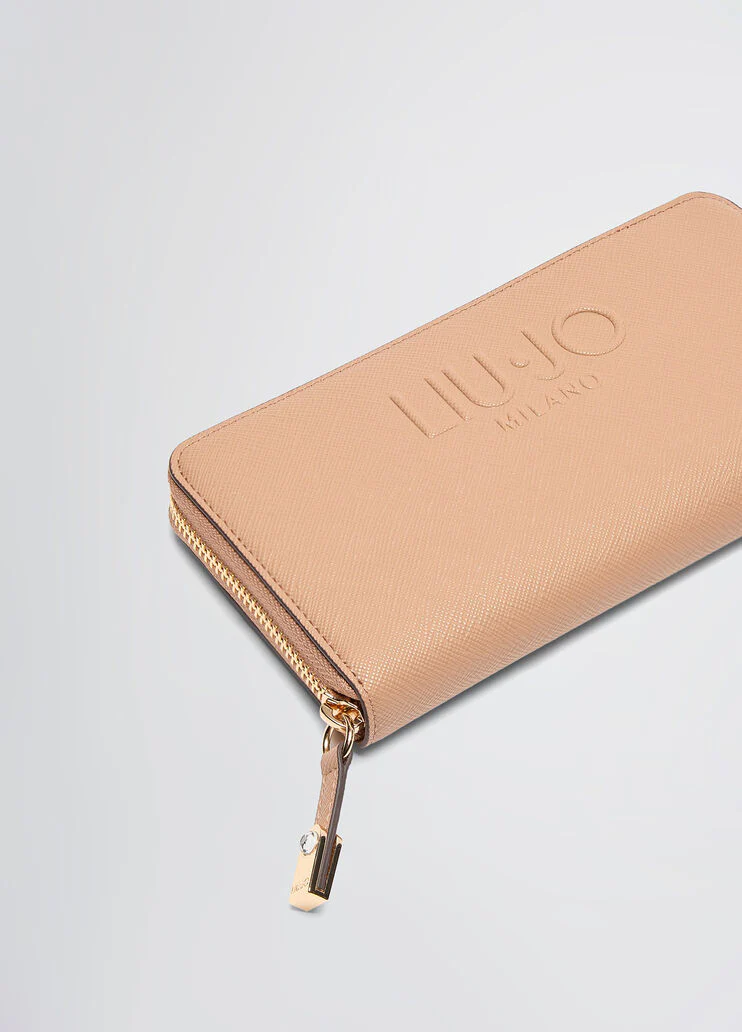 Large zip-around purse