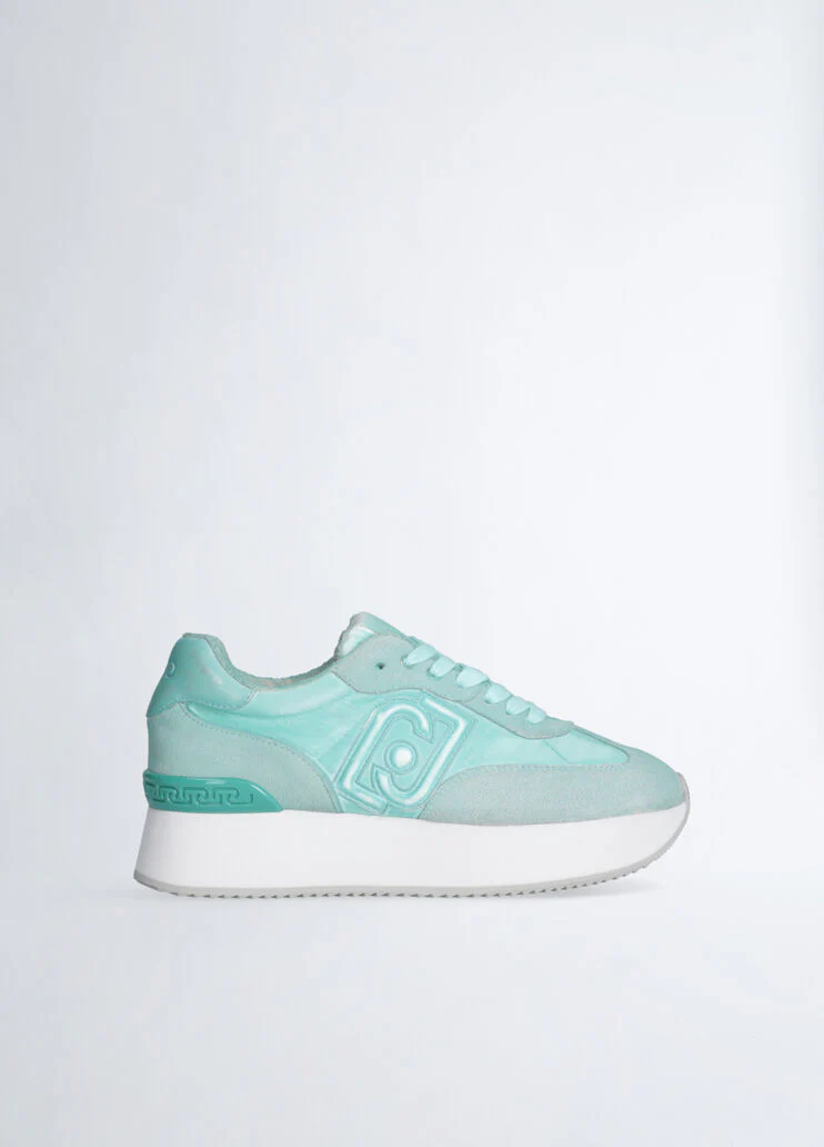 Faded platform sneakers