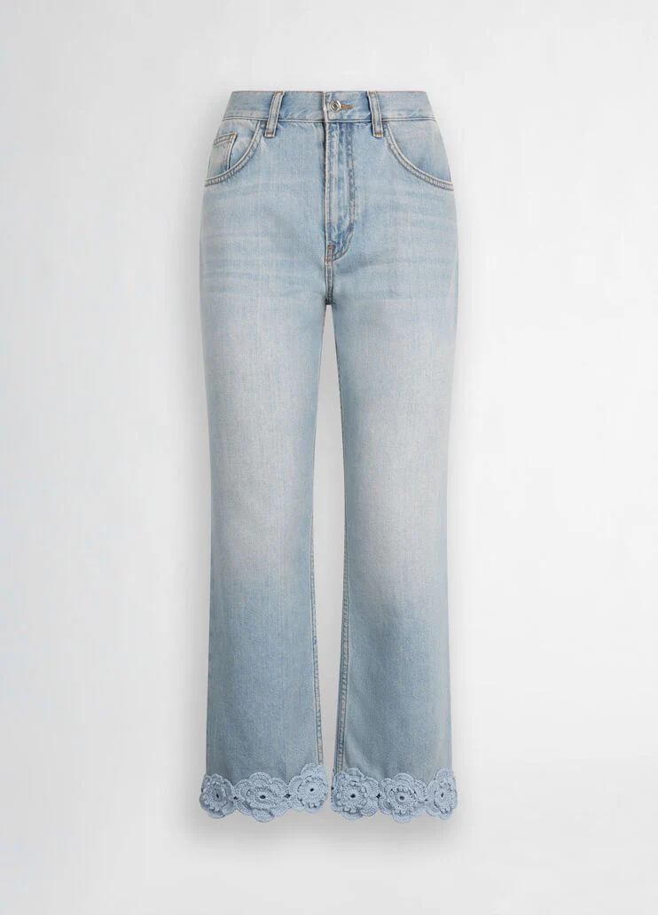 Straight-leg jeans