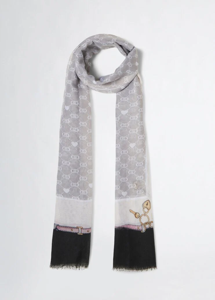 Grey and pink Better stole