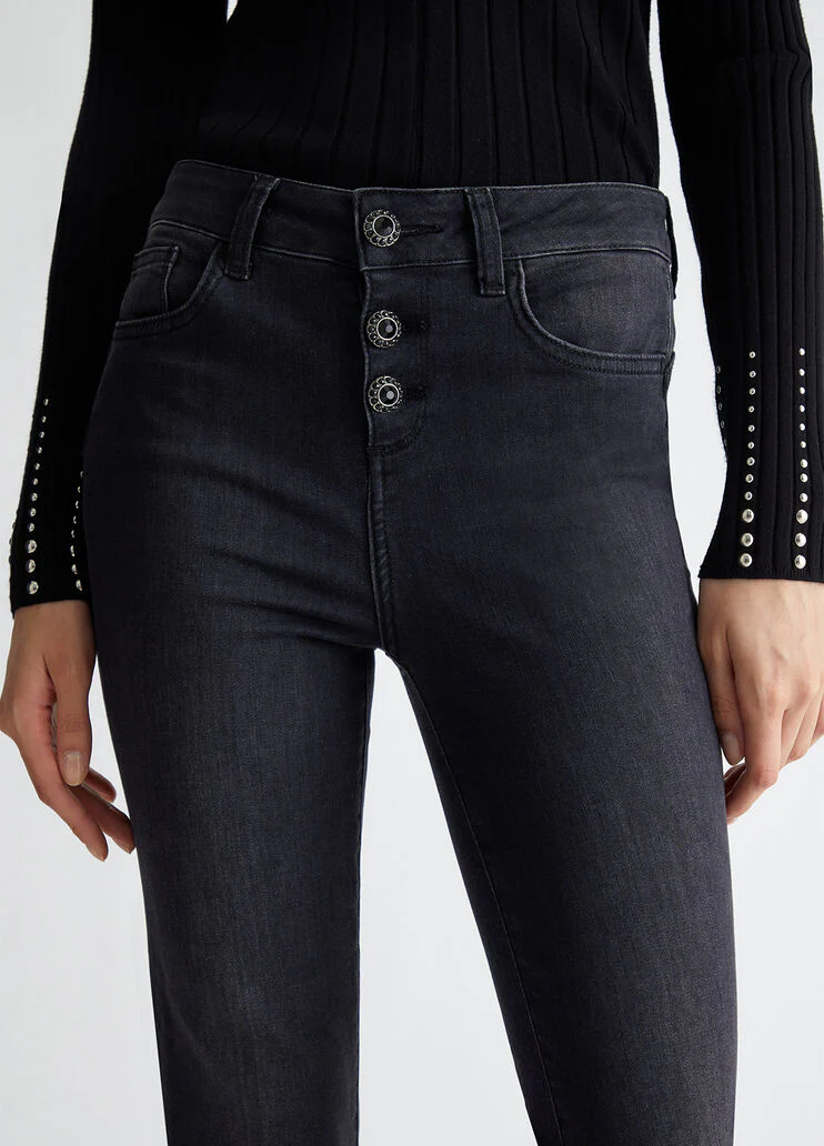 Cropped bootcut jeans