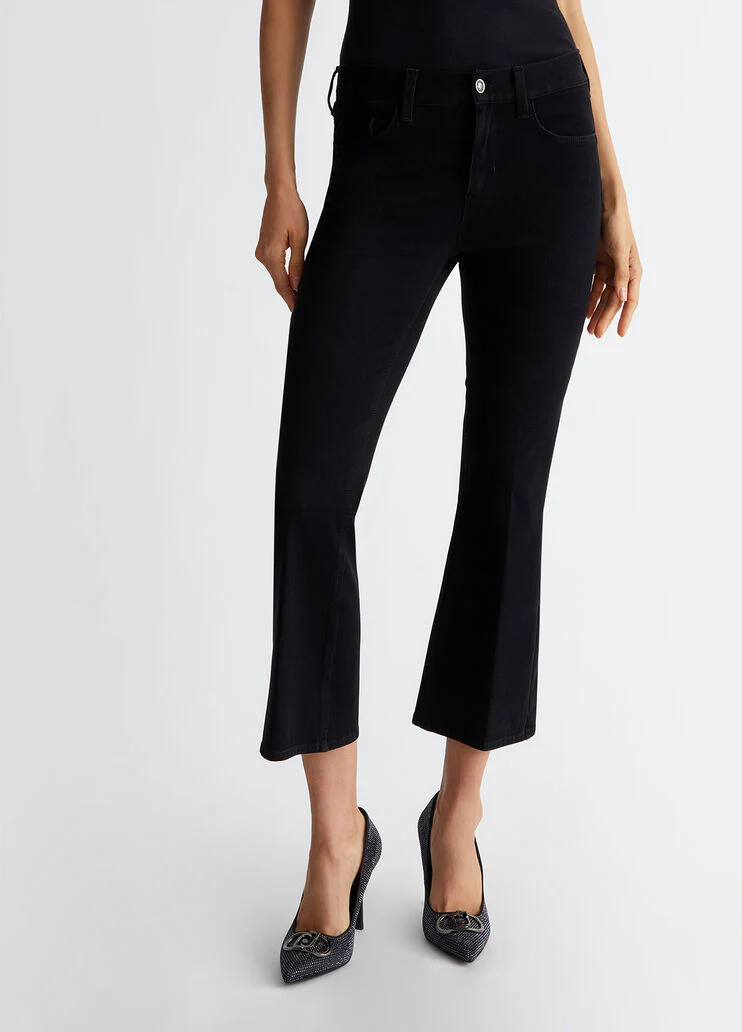 Cropped bootcut jeans