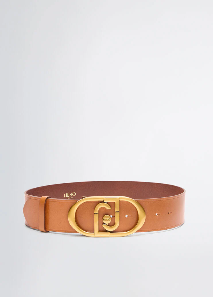 Leather bustier belt