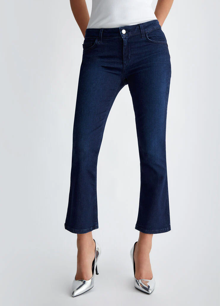 Bootcut bottom up jeans