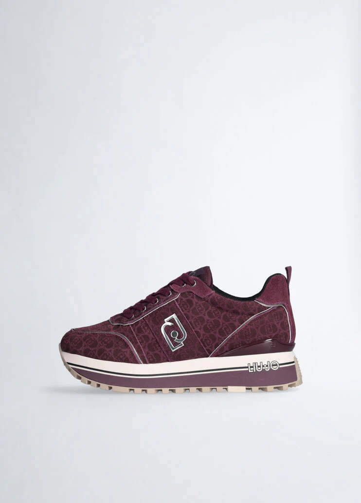 Suede platform sneakers