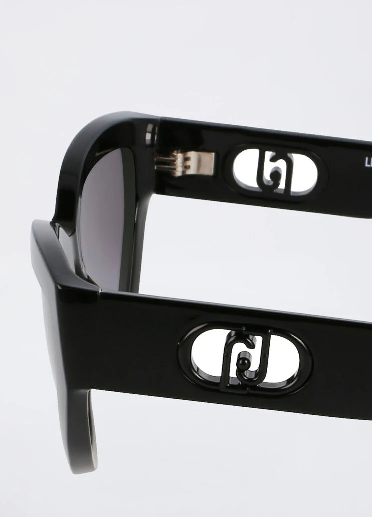 Black rectangular sunglasses