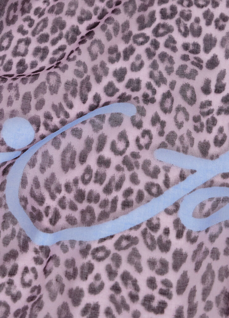 Animal-print foulard