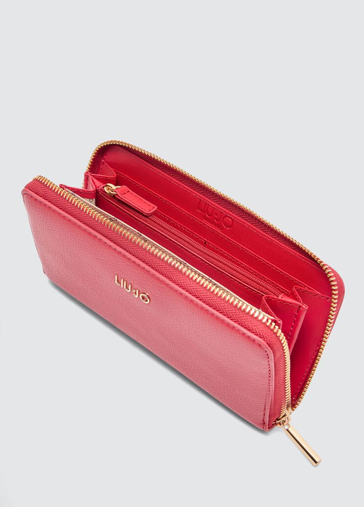 Large zip-around purse