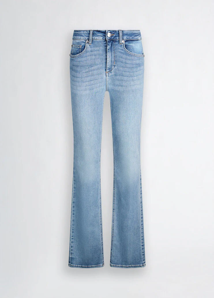 High-rise bootcut jeans