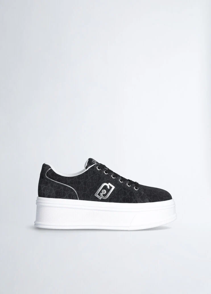 Monogram platform sneakers