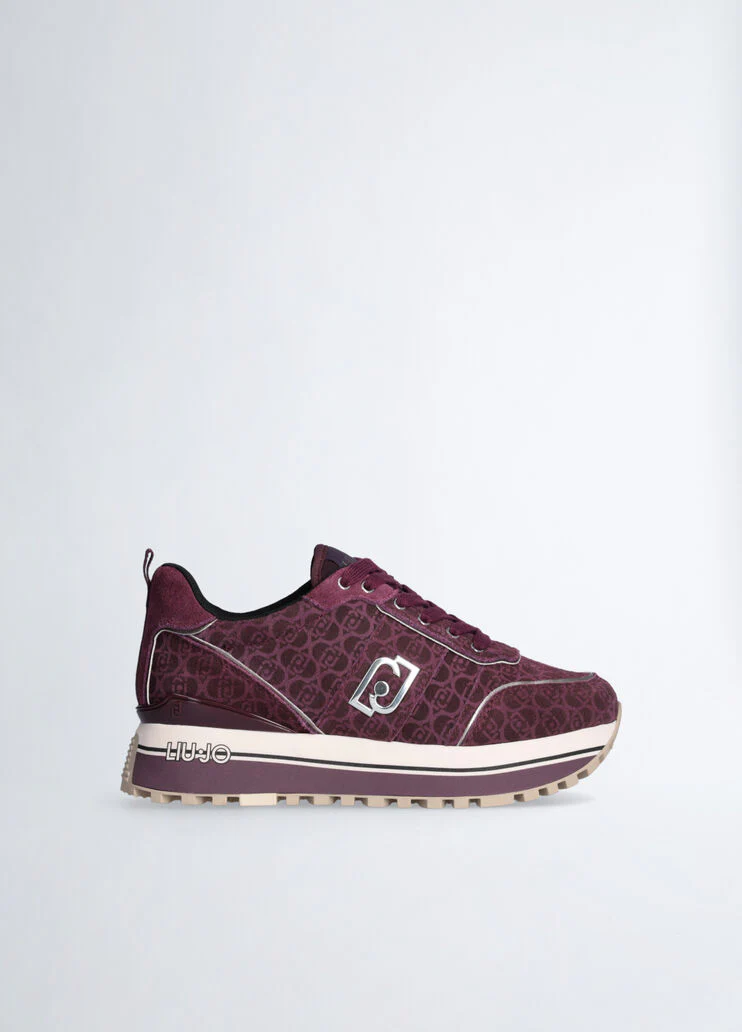 Suede platform sneakers