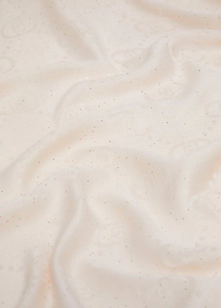 Stole with jacquard logo