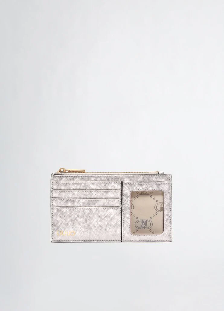 Card holder with zip