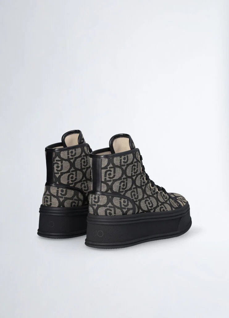 Monogram platform sneakers