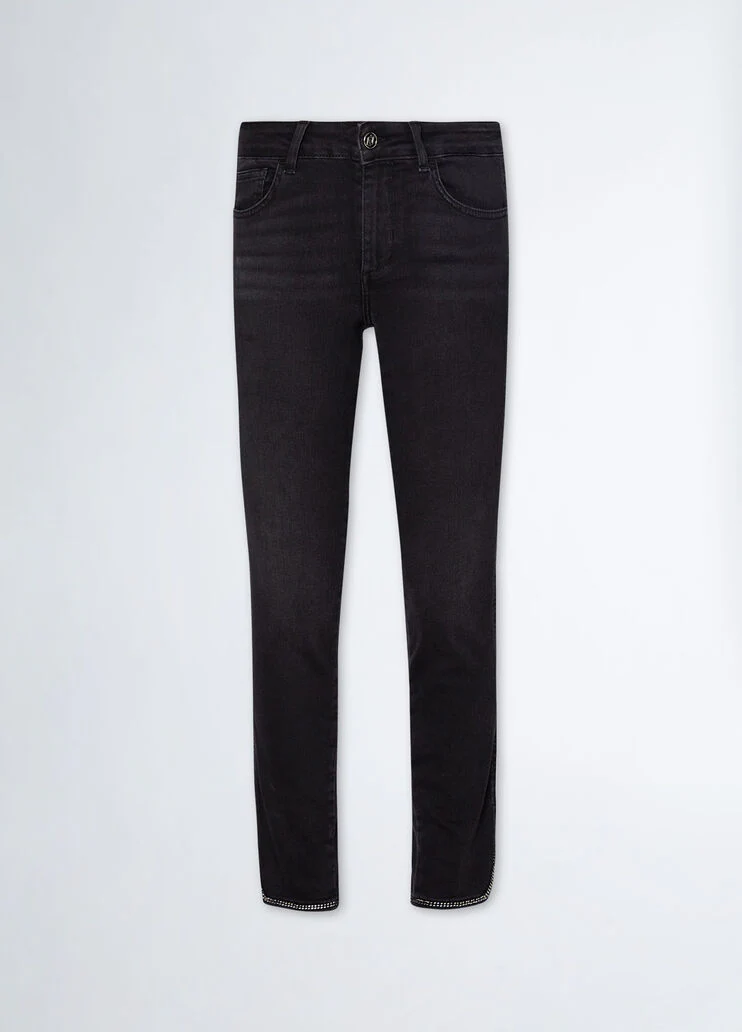 Straight bottom up jeans