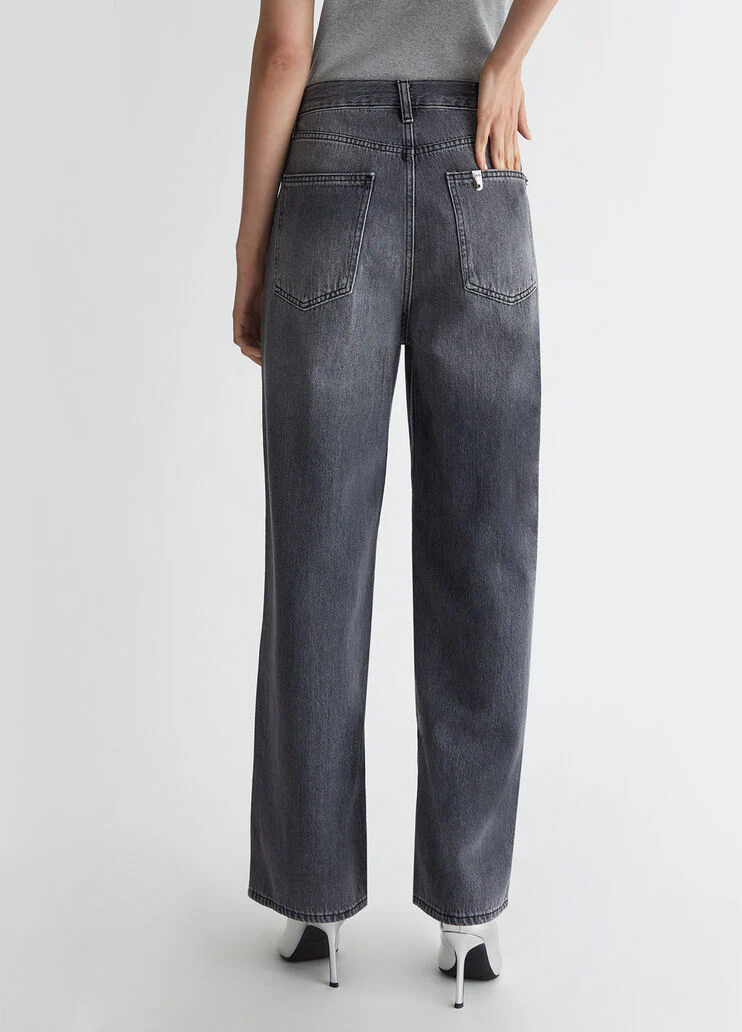 Flared cotton jeans