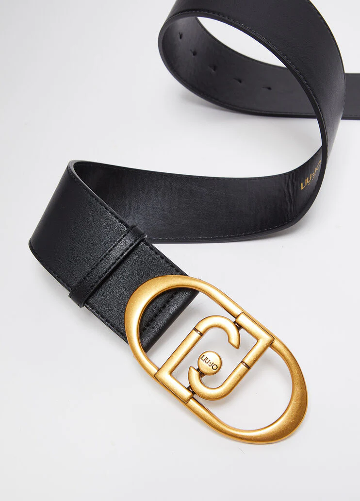 Bustier belt with logo