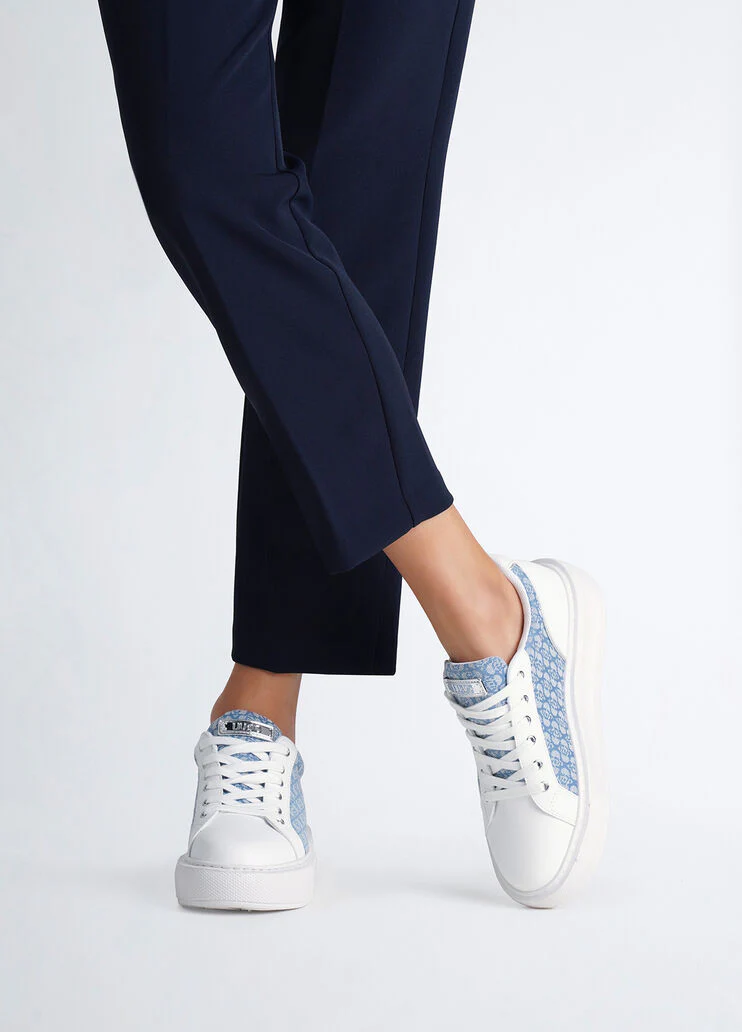 Monogram leather sneakers