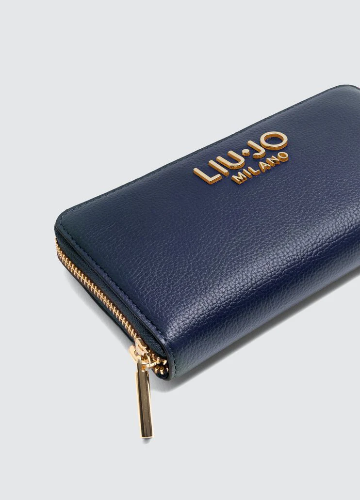 Large zip-around purse