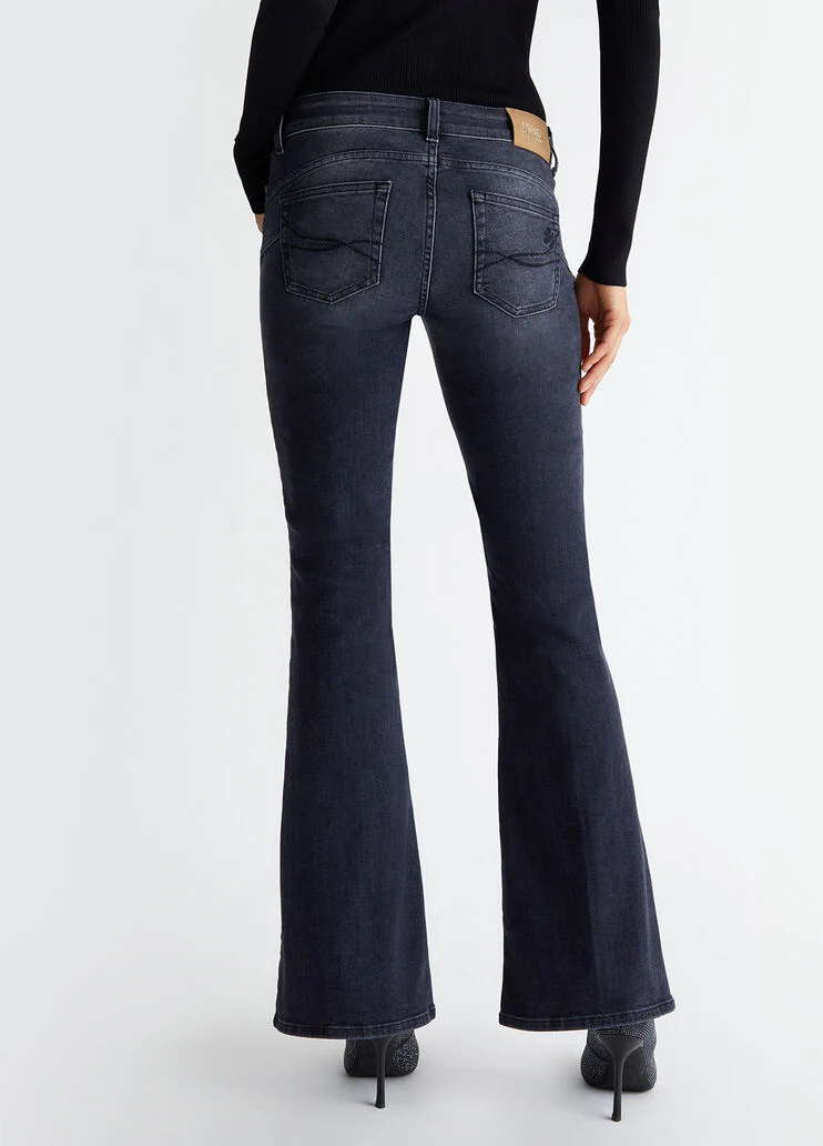 Stretch flared jeans