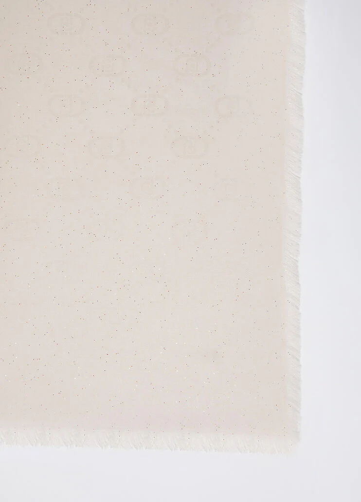 Stole with jacquard logo