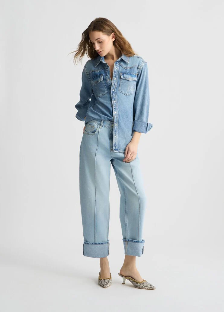 Straight Cropped Jeans