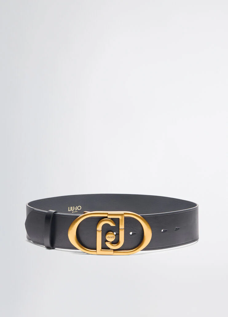 Leather bustier belt