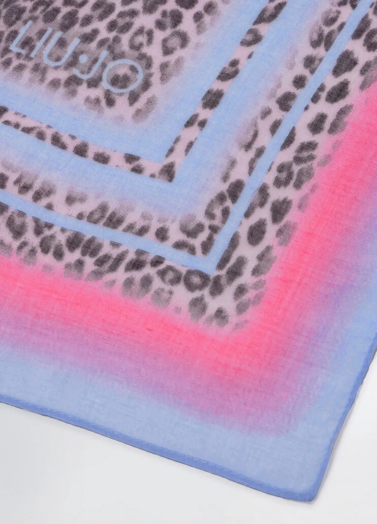 Animal-print foulard