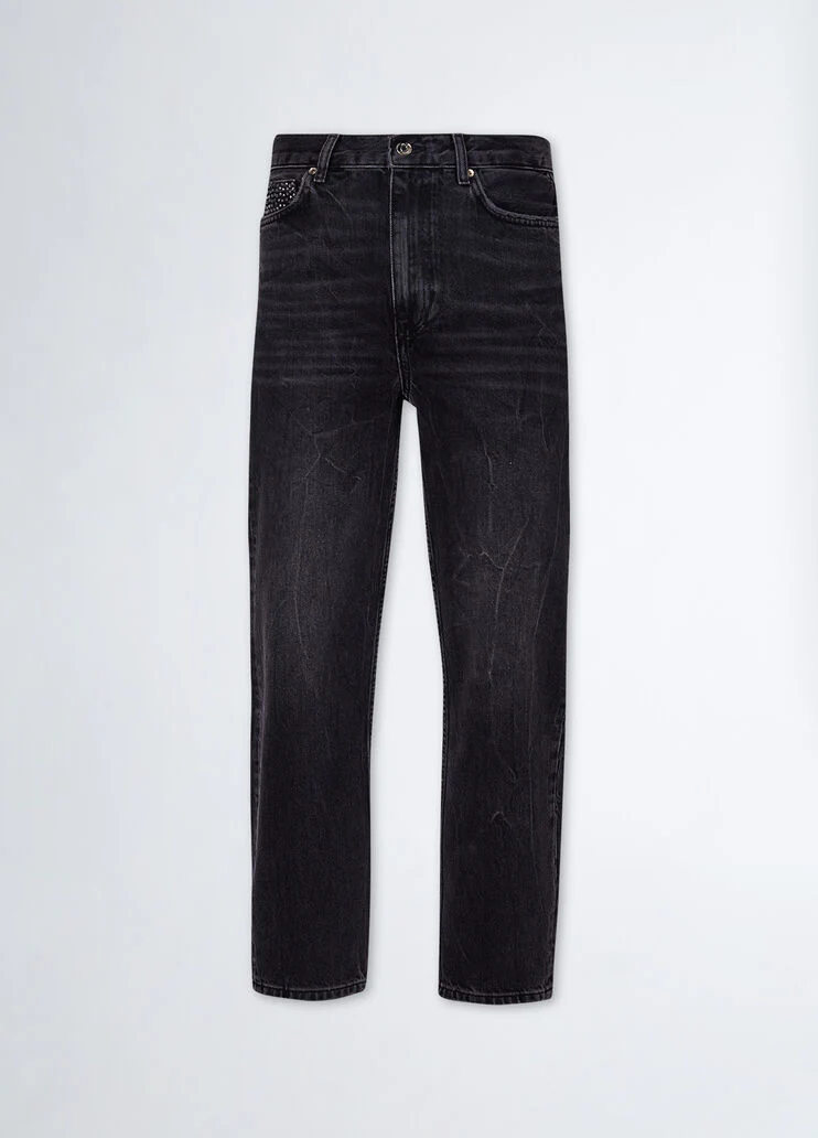 Straight-leg jeans