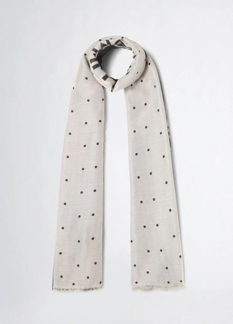 Black color-block stole